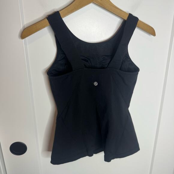 Lululemon Let Me Hold Those For You Black Form Fitting Tank Top Size 6 - Picture 3 of 4